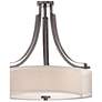 5_Minka Parsons Studio 20 1/2" Wide Smoked Iron Drum Pendant Light more views