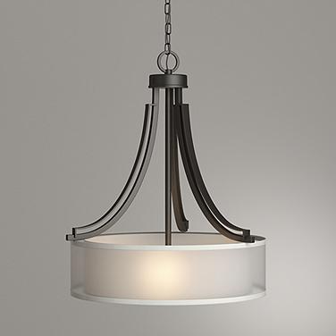 Minka Parsons Studio 20 1/2" Wide Smoked Iron Drum Pendant Light