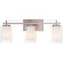 3_Minka Parsons Studio 24" Wide Brushed Nickel 3-Light Bath Light more views