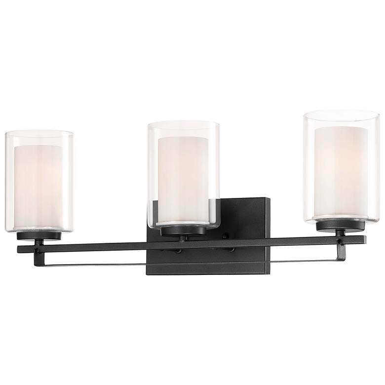 Image 1 Minka Parsons Studio 24" Wide Sand Coal 3-Light Bath Vanity Light