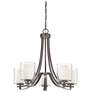 2_Minka Parsons Studio 25 1/2" Wide Smoked Iron 5-Light Chandelier