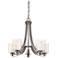 Minka Parsons Studio 25 1/2" Wide Smoked Iron 5-Light Chandelier