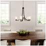 3_Minka Parsons Studio 25 1/2" Wide Smoked Iron 5-Light Chandelier more views