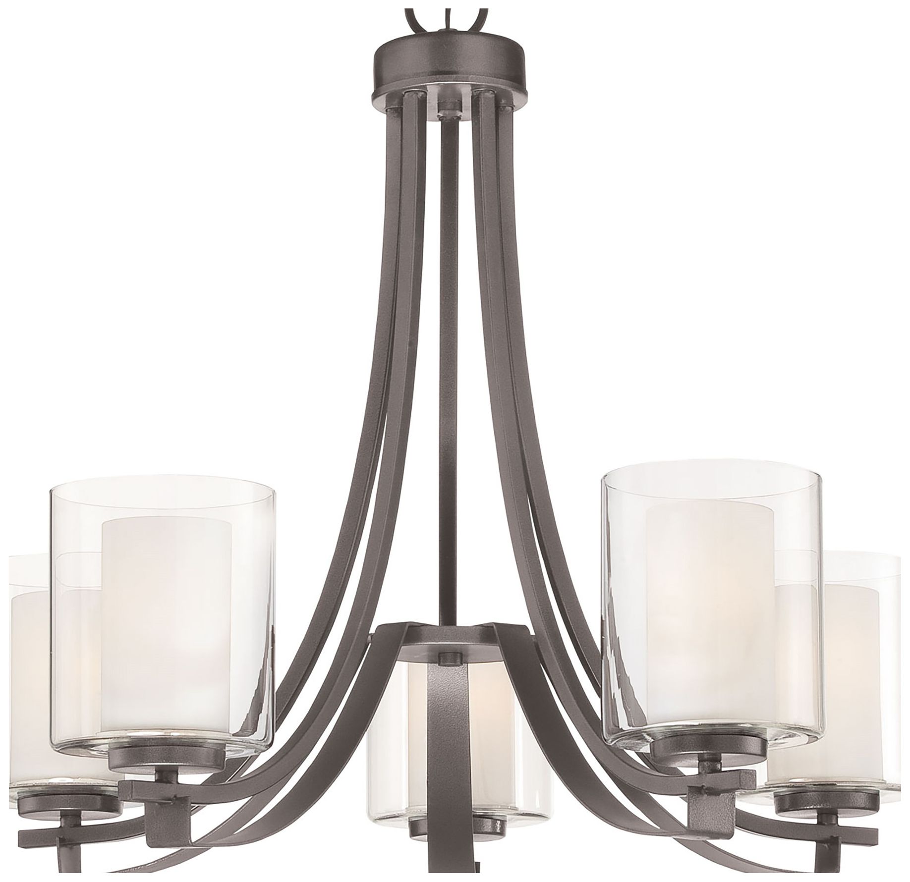 Image 4 Minka Parsons Studio 25 1/2" Wide Smoked Iron 5-Light Chandelier more views