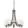 6_Minka Parsons Studio 25 1/2" Wide Smoked Iron 5-Light Chandelier more views