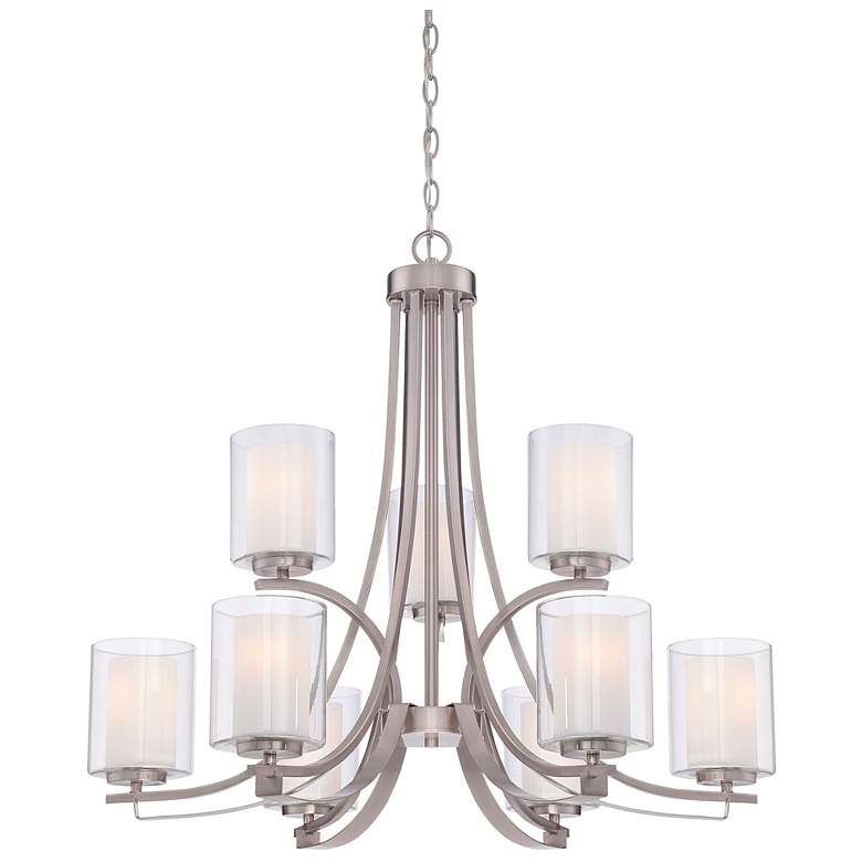 Image 2 Minka Parsons Studio 31 1/2" Wide Brushed Nickel 9-Light Chandelier