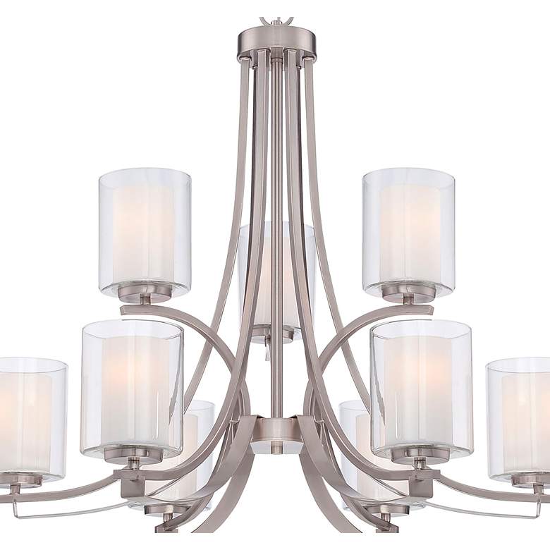 Image 3 Minka Parsons Studio 31 1/2" Wide Brushed Nickel 9-Light Chandelier more views