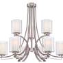 3_Minka Parsons Studio 31 1/2" Wide Brushed Nickel 9-Light Chandelier more views