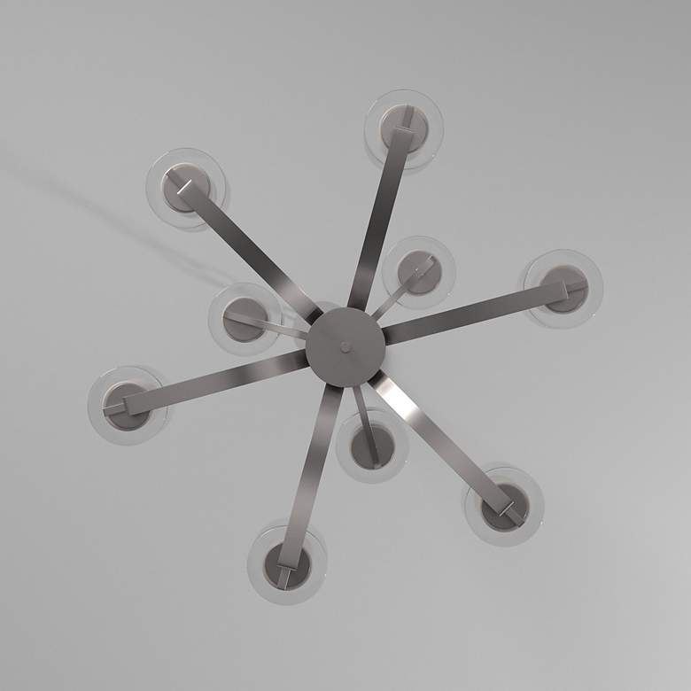 Image 4 Minka Parsons Studio 31 1/2" Wide Brushed Nickel 9-Light Chandelier more views