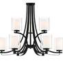3_Minka Parsons Studio 31 1/2" Wide Sand Coal Black 9-Light Chandelier more views