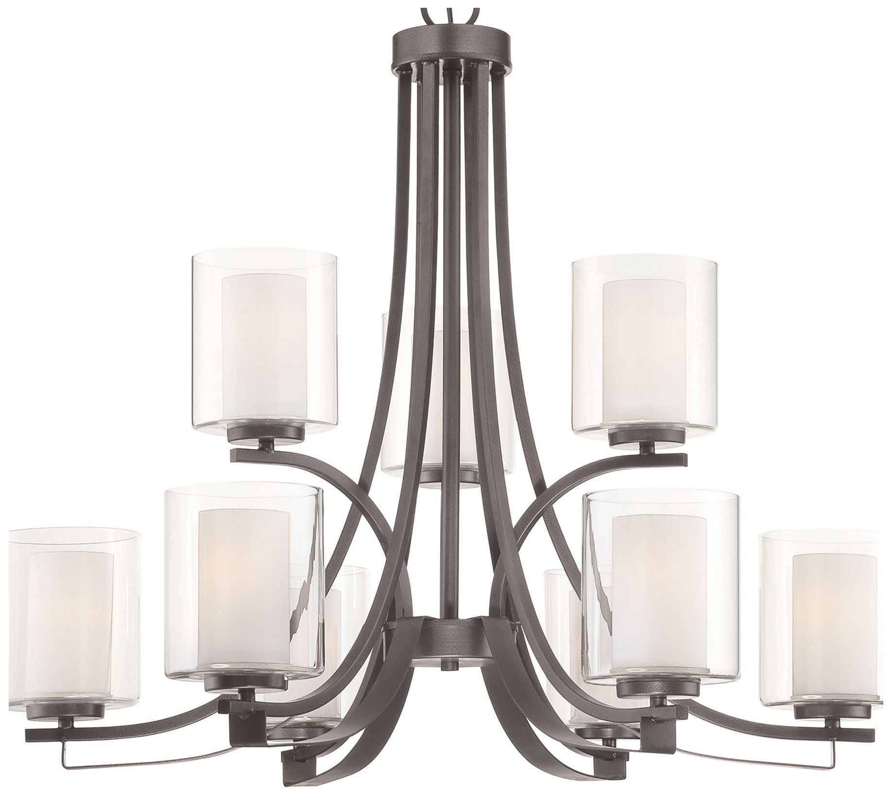 Image 5 Minka Parsons Studio 31 1/2" Wide Smoked Iron 9-Light Chandelier more views