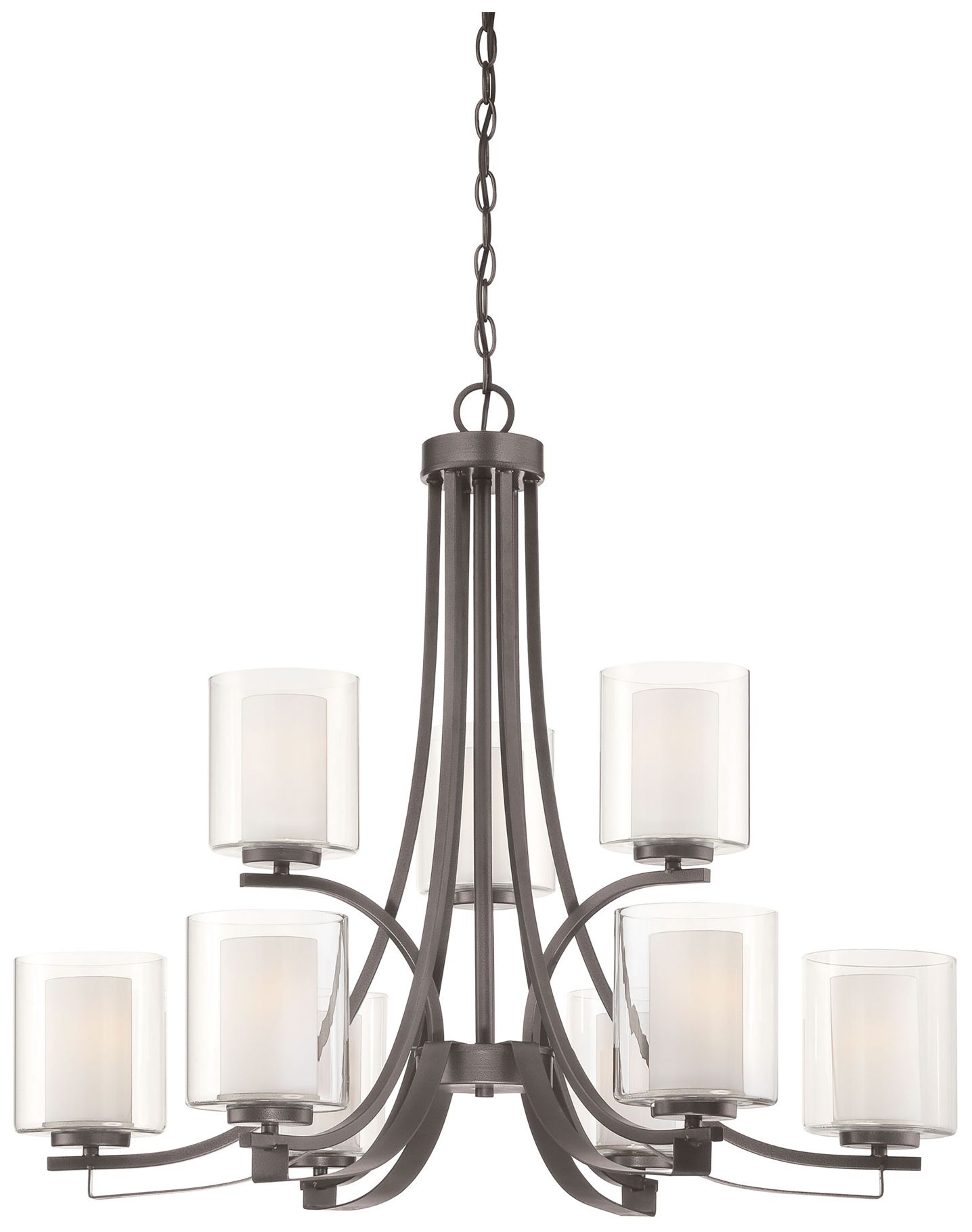 Image 7 Minka Parsons Studio 31 1/2" Wide Smoked Iron 9-Light Chandelier more views