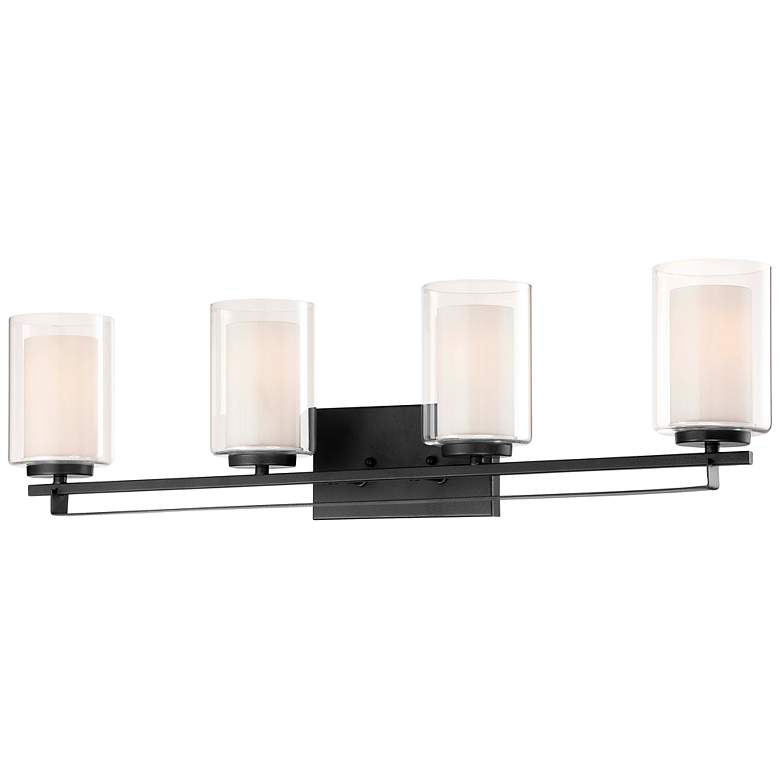 Image 1 Minka Parsons Studio 32 1/2" Wide Sand Coal 4-Light Bath Light