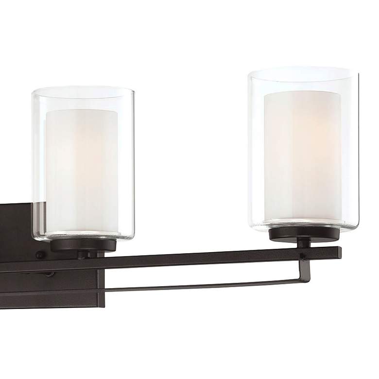 Image 2 Minka Parsons Studio 32 1/2" Wide Sand Coal 4-Light Bath Light more views