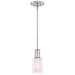 Minka Parsons Studio 4 1/4" Wide Brushed Nickel and Glass Mini Pendant