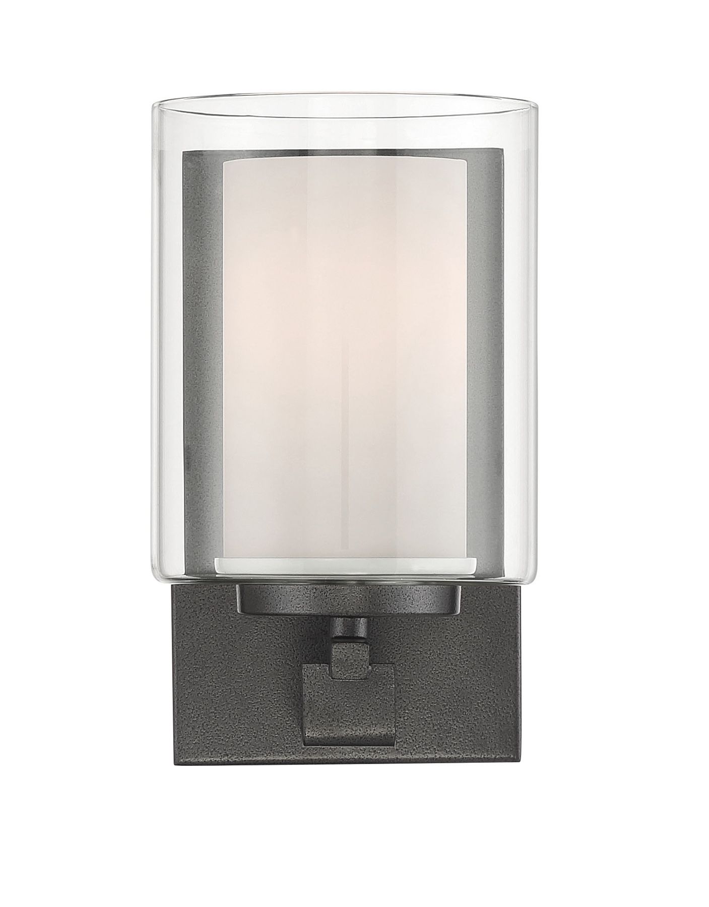 Minka Parsons Studio 8 3/4" High Smoked Iron Wall Sconce