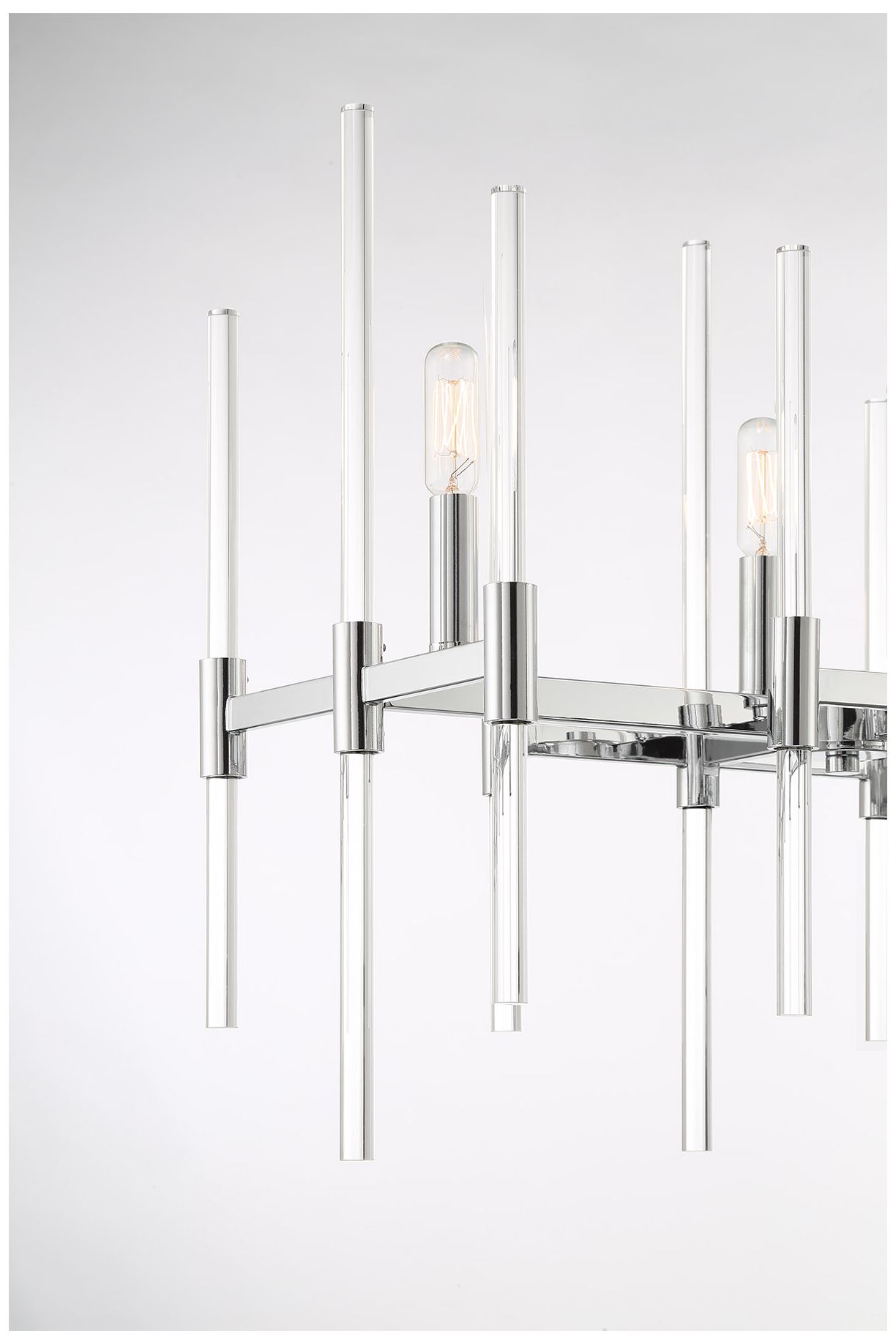 Image 5 Minka Pillar 38 1/4" Wide Chrome 6-Light Modern Island Chandelier more views