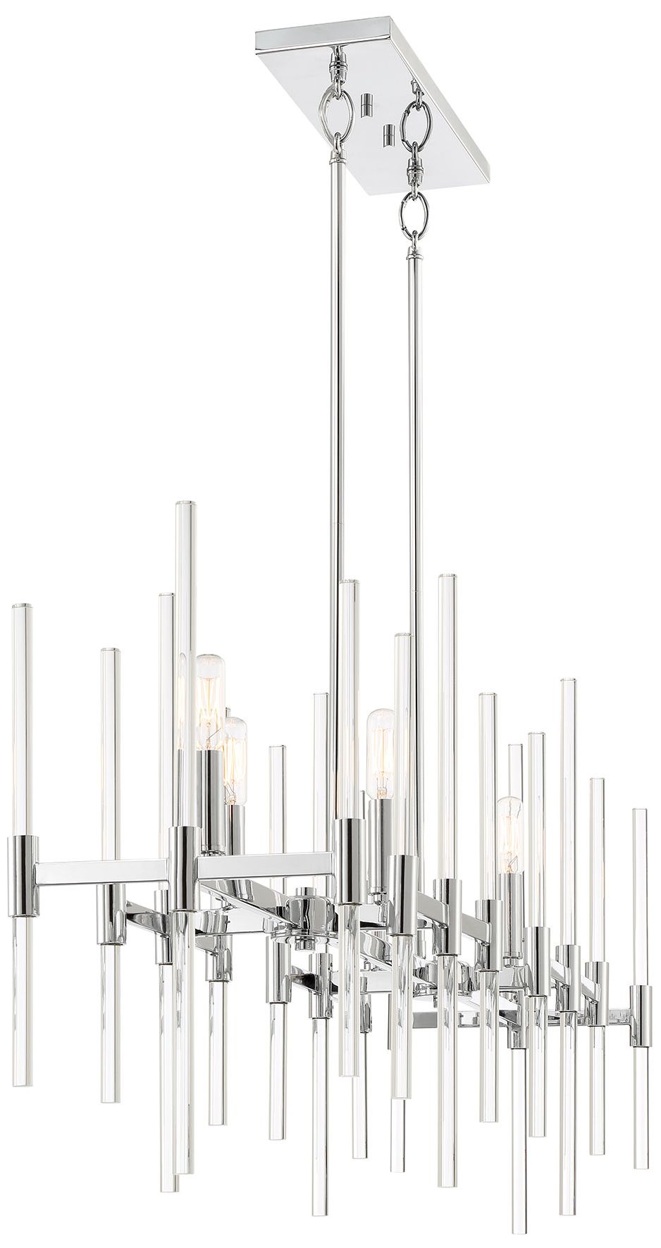 Image 6 Minka Pillar 38 1/4" Wide Chrome 6-Light Modern Island Chandelier more views