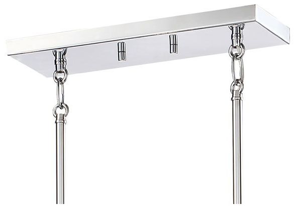 Minka Pillar 38 1/4" Wide Chrome 6-Light Modern Island Chandelier