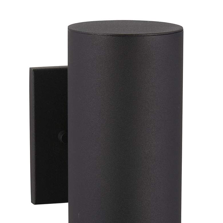 Image 2 Minka Pineview Slope 12 1/2" High Black and Gold Outdoor Wall Light more views