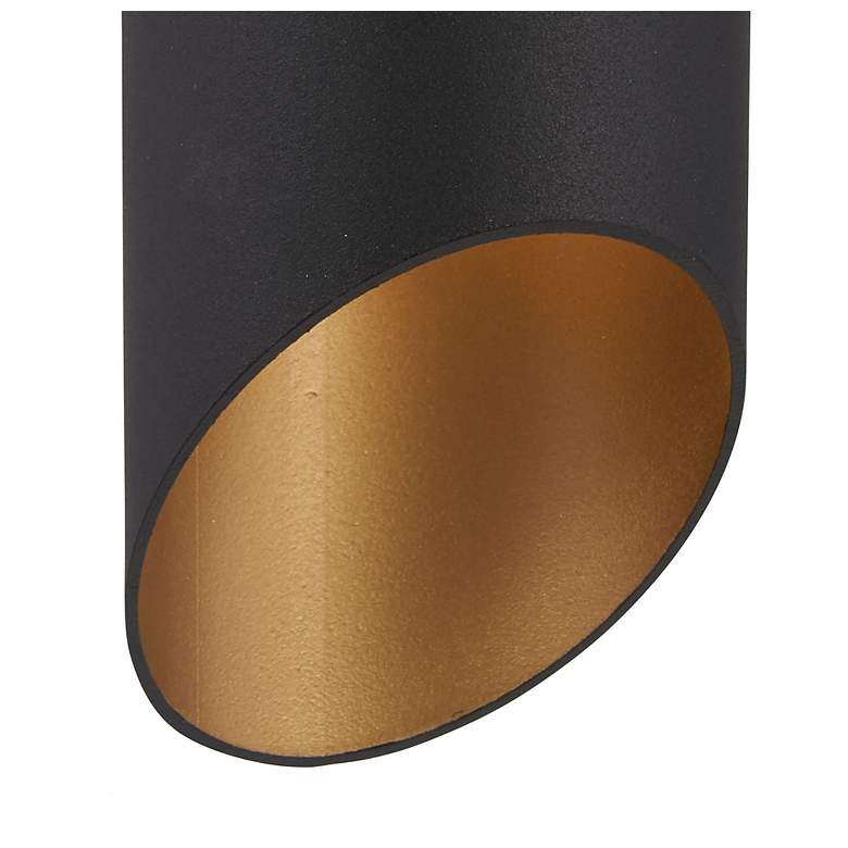 Image 3 Minka Pineview Slope 12 1/2" High Black and Gold Outdoor Wall Light more views