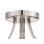 4_Minka Poleis 16 1/2" Wide Brushed Nickel Semi Flush Drum Ceiling Light more views