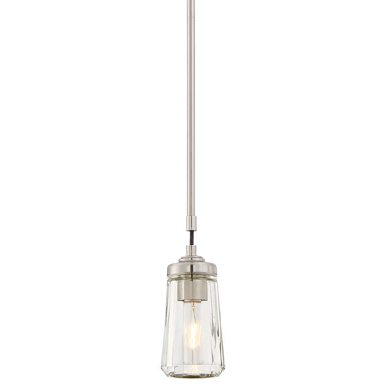 Image 2 Minka Poleis 3 3/4" Wide Brushed Nickel Mini Pendant Light