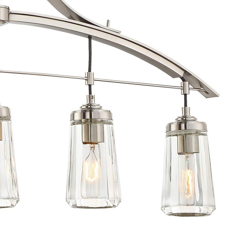 Image 3 Minka Poleis 39" Wide Brushed Nickel Kitchen Island Light Chandelier more views