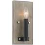 1_Minka Rawson Ridge 5" Wide Aged Silverwood and Coal Wall Light