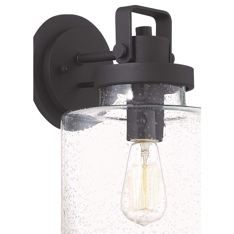 Image 3 Minka Rosecrans 8" Wide 1-Light Sand Coal Outdoor Wall Light more views