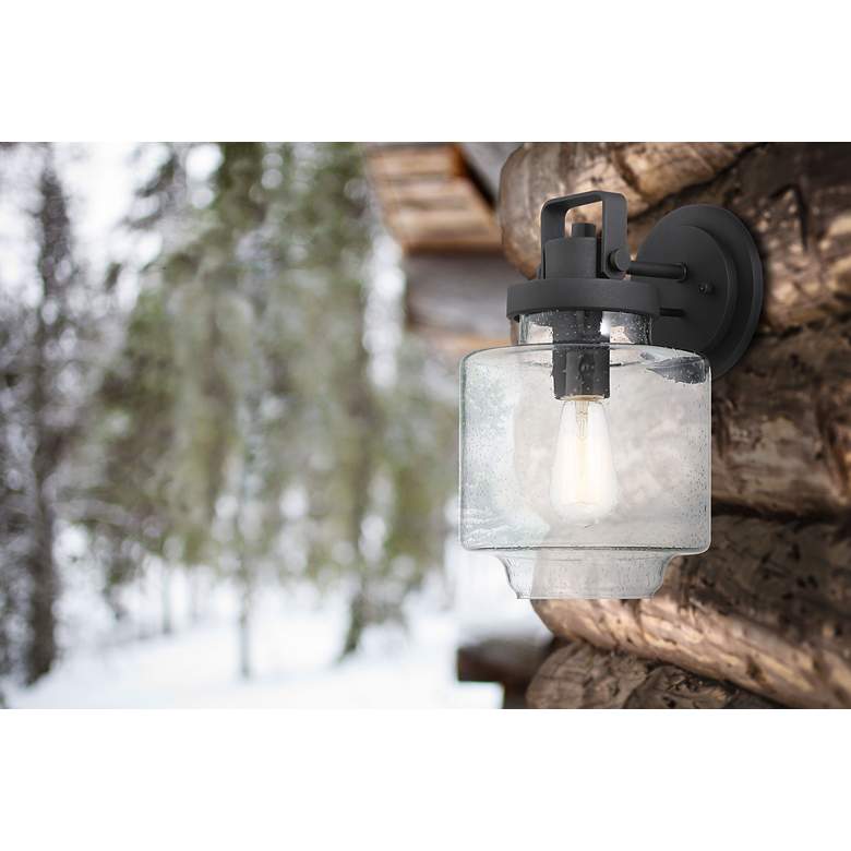 Image 5 Minka Rosecrans 8" Wide 1-Light Sand Coal Outdoor Wall Light more views
