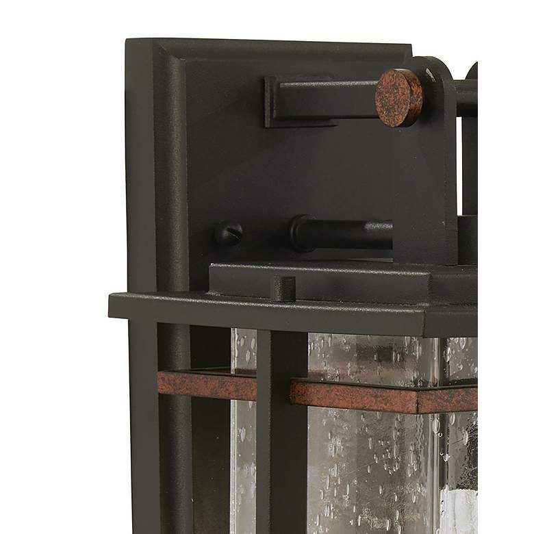 Image 4 Minka San Marcos 11 1/4" High Black and Copper Outdoor Wall Light more views