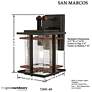 7_Minka San Marcos 11 1/4" High Black and Copper Outdoor Wall Light more views