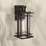 1_Minka San Marcos 14 3/4" High Black and Copper Outdoor Wall Light