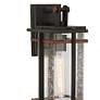 3_Minka San Marcos 14 3/4" High Black and Copper Outdoor Wall Light more views