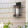 6_Minka San Marcos 14 3/4" High Black and Copper Outdoor Wall Light more views