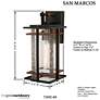 7_Minka San Marcos 14 3/4" High Black and Copper Outdoor Wall Light more views
