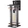 Minka San Marcos 18 1/4" High Black and Copper Outdoor Wall Light