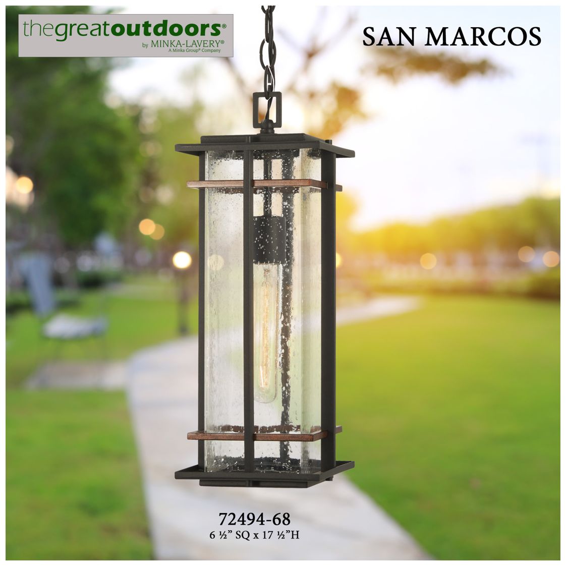 Image 3 Minka San Marcos 20" High 1-Light Outdoor Chain Hung Lantern Light more views