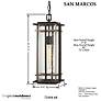 Minka San Marcos 20" High 1-Light Outdoor Chain Hung Lantern Light