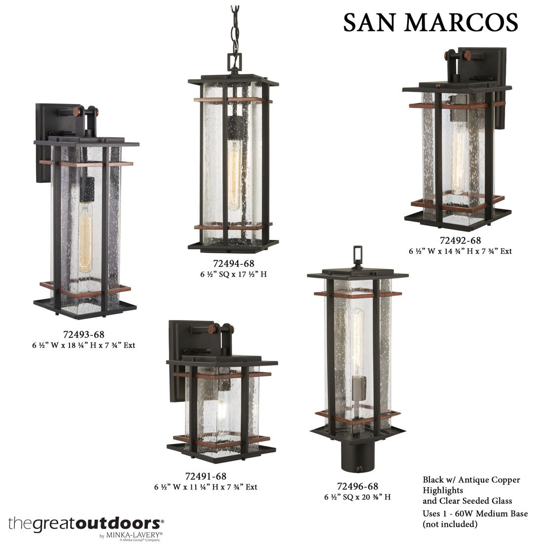 Minka San Marcos 20" High 1-Light Outdoor Chain Hung Lantern Light