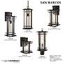 Minka San Marcos 20" High 1-Light Outdoor Chain Hung Lantern Light