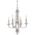 Minka Savannah Row 20" Brushed Nickel 4-Light Candelabra Chandelier