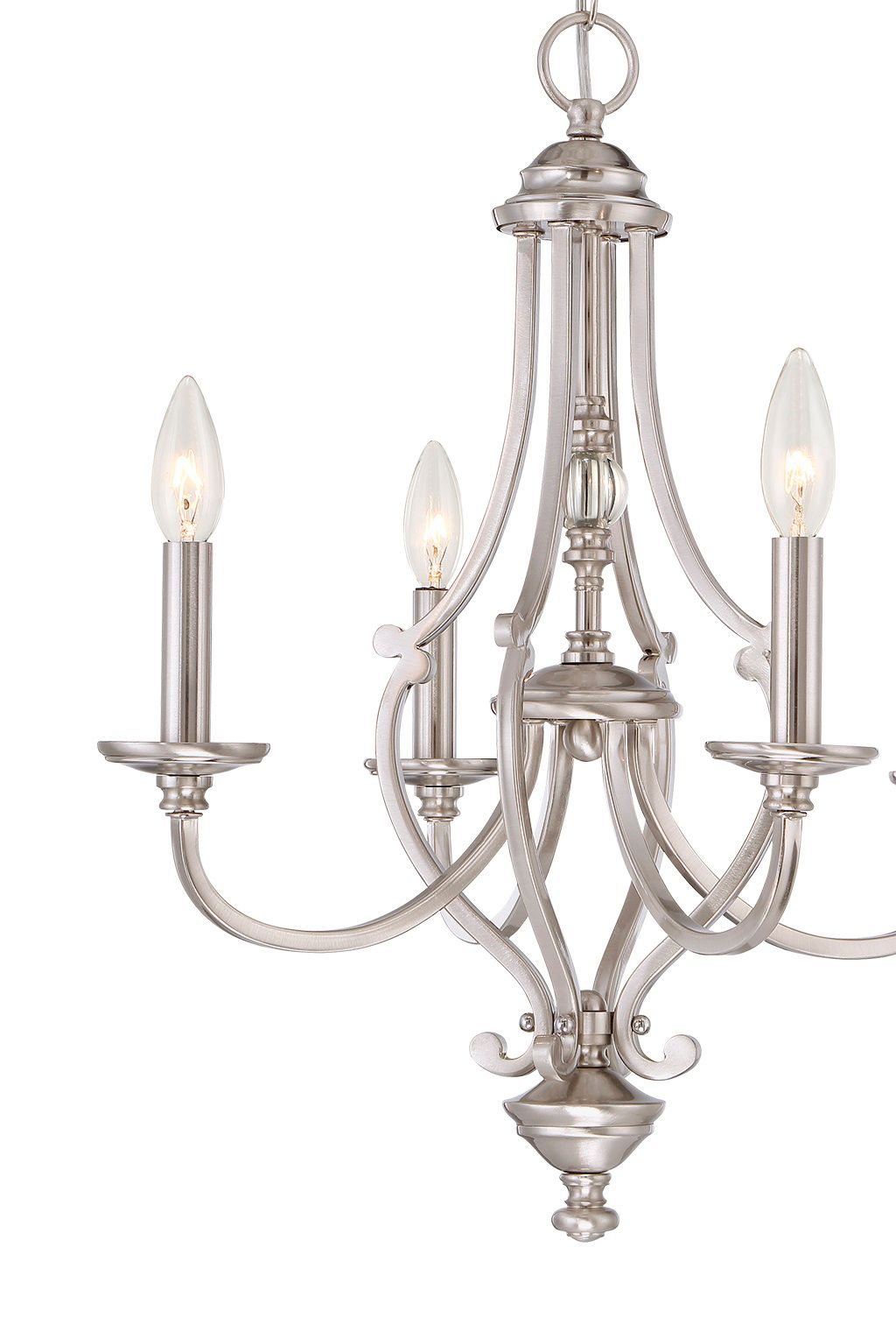 Image 3 Minka Savannah Row 20" Brushed Nickel 4-Light Candelabra Chandelier more views