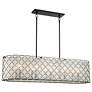 2_Minka Sheer Elegance 48" Wide Coal 10-Light Oval Island Chandelier