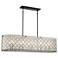Minka Sheer Elegance 48" Wide Coal 10-Light Oval Island Chandelier