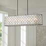 1_Minka Sheer Elegance 48" Wide Coal 10-Light Oval Island Chandelier