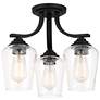 2_Minka Shyloh 15 1/2" Wide Coal Metal 3-Light Ceiling Light