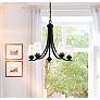 3_Minka Shyloh 23 1/2" Wide Coal Black 5-Light Seeded Glass Chandelier more views