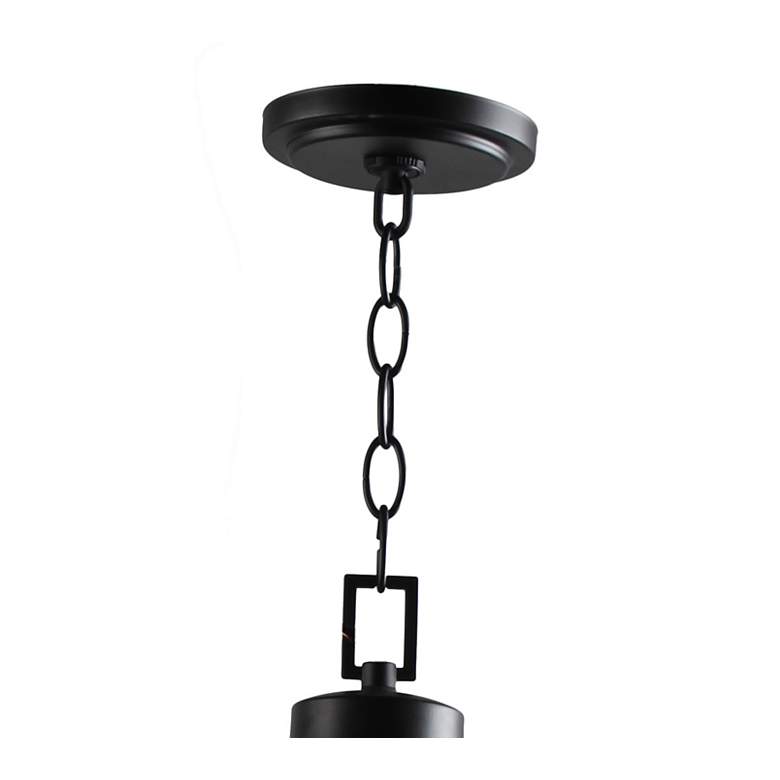 Image 5 Minka Shyloh 23 1/2" Wide Coal Black 5-Light Seeded Glass Chandelier more views